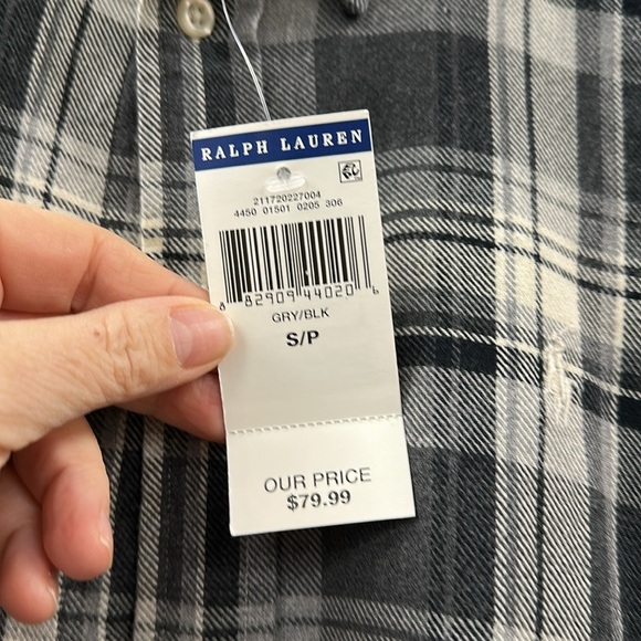 RALPH LAUREN Classic Fit Plaid Twill Shirt Size Small - Picture 3 of 10